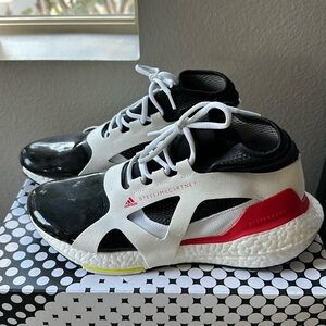Adidas by Stella McCartney Black White Red Athletic Shoes
